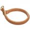 Braided Leather Choke Dog Collar Walking and Training