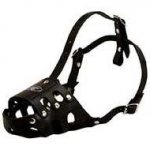 Leather Dog Muzzle for Solving Anti-Barking Problems