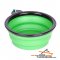 "Green Abyss" Collapsible Polymer Dog Bowl (Small Size)