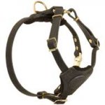Small Adjustable Leather Dog Harness For Puppies