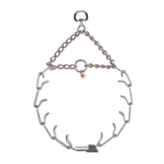 ULTRA-PLUS Stainless Steel Training Prong Collar with Swivel, Assembly Chain and ClicLock (4 mm x 25 inches) Herm Sprenger