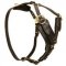 Designer Leather Dog Harness Padded with Heavy Felt
