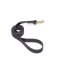 Black Waterproof dog Leash Made of Biothane