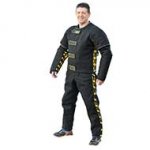 French Linen Hidden Protection Bite Suit with Removable Parts