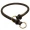 Extra Wide Rounded Leather Choke Dog Collar