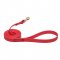 Red Waterproof dog Leash Made of Biothane