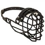 Padded Wire Basket Dog Muzzle for Winter Walking