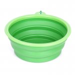 Spring-Hooked Foldable Dog Bowl