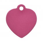 Heart Shaped Personalized Engraving ID tag