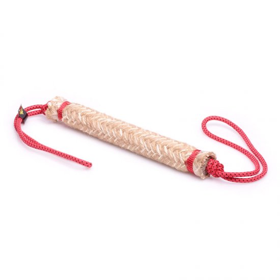 Rolled jute bite tug for dog training - Click Image to Close