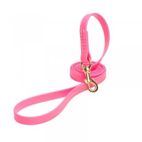 Pink Waterproof dog Leash Made of Biothane