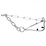 "Correct Posture" Stainless Steel Dog Show Collar with Caps and Fur Saving Links - 1/9 inch (3 mm) in diameter