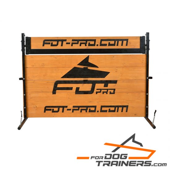 Adjustable Wooden Jump/Barrier with Rotating Top Bar for Schutzhund Training - Click Image to Close