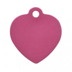 Heart Shaped Personalized Engraving ID tag