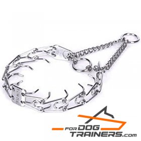 Herm Sprenger Chrome-plated Dog Pinch Prong Collar
