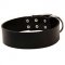 Extra Wide Leather Dog Collar for Walking and Training