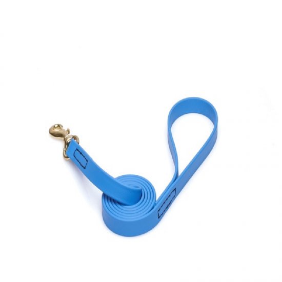 Blue Waterproof dog Leash Made of Biothane