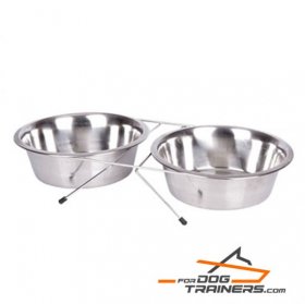 Durable Stainless Steel Bowls with Stand