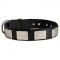 Fashion Nylon Dog Collar with Vintage Plates for Daily Walking