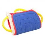 Dog Bite Pillow with French Linen Cover