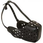 Adjustable Leather Dog Muzzle for Agitation / Protection / Attack Training