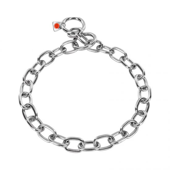 Stainless Steel Medium Sized Link Chain Collar - 4.0 mm