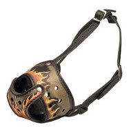 Unique Handcrafted Leather Dog Muzzle