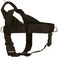 Nylon Dog Harness with ID Patches for Tracking, Pulling, Training