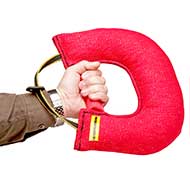 French Linen Dog Bite Tug with Two Handles