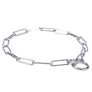 Chrome Fur Saver Dog Collar with 1/10 inch (3 mm) Wire Gauge