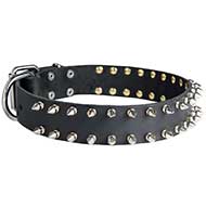 Great Decorated Leather Collar To Treat Your Doggy With Style