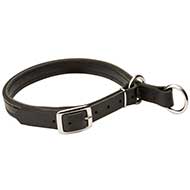 Superb Adjustable Leather Choke Dog Collar