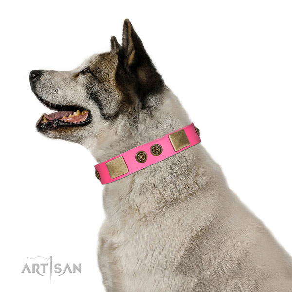 Top notch dog collar handmade for your impressive dog