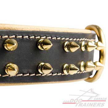 Brass Spikes for Decoration of Leather Dog Collar