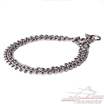 Double row of chains prevents tangling
