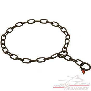 Stainless steel fur saver collar for training and walking