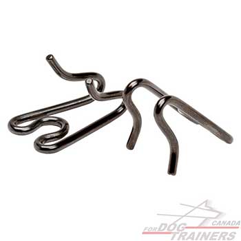 Extra link for dog pinch collar of black stainless steel