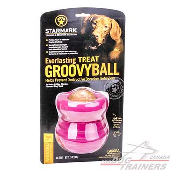 Special rubber ball for food dispensing