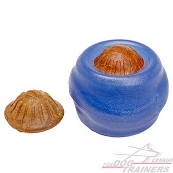 Strong rubber dog ball for chewing challenge