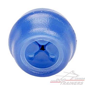 Dog ball for chewing challenge