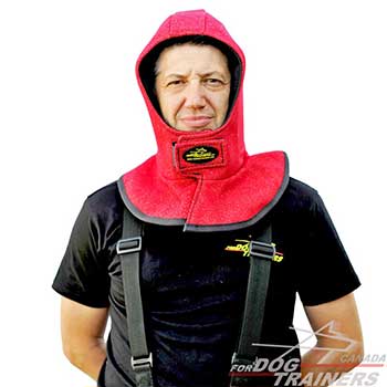 Head Protector for Safe Dog Bite Training