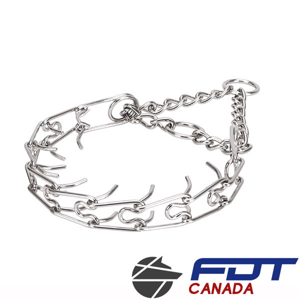 Reliable stainless steel O-ring for attaching a leash on pinch collar