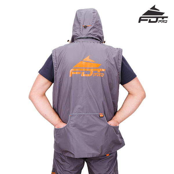 Top Rate Dog Training Suit of Grey Color from FDT Pro