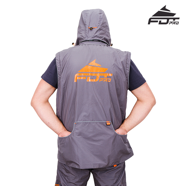 FDT Professional Dog Training Jacket with Side Pockets for Everyday Use