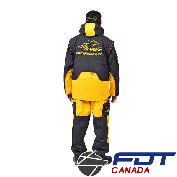 Membrane Material Dog Training Suit with Several Pockets