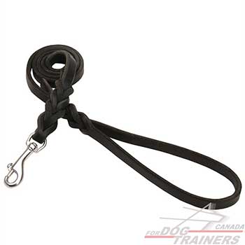 Leather Dog Leash with Comfortable Handle